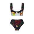 thumbnail image 5 of Daiia Merry Christmas Elk Women's Bikini Set Two Piece Swimsuit High Waisted Bikini Adjustable Straps Bikini Perfect for Beach, Pool, and Summer Vacation-Medium, 5 of 9