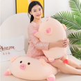 thumbnail image 2 of Fat Pig Doll Pink Cute Soft Cartoon Pig Plush Stuffed Toy Birthday Gift for Girls and Children Home Decoration Ornaments PillowSquint80 Deng Xun unisex, 2 of 2