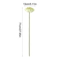 thumbnail image 3 of Linnome Artificial Lotus Flower Spring Summer Decor Realistic One Stem Fake Lotus for Living Room Pond Decoration Z5-Green, 3 of 6