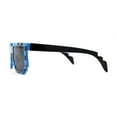thumbnail image 2 of Boys Kid Size 8-bit Pixel Horn Rim Gamer Plastic Sunglasses Blue Black, 2 of 4