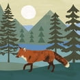 thumbnail image 2 of Barnes, Victoria 20x20 White Modern Wood Framed Museum Art Print Titled - Trailside Animals V, 2 of 4