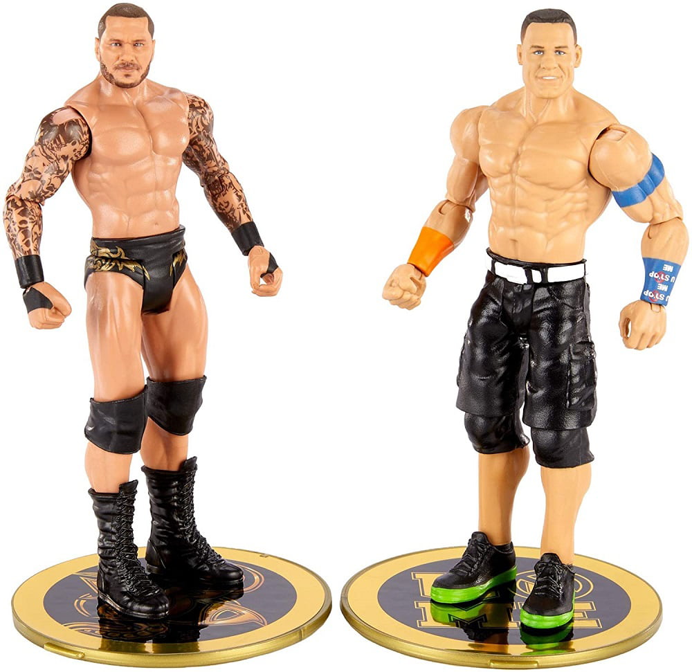 Wwe John Cena Vs Randy Orton Championship Showdown 2 Pack 6 In Action Figures Friday Night Smackdown Battle Pack For Ages 6 Years Old And Up Walmart Com