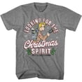 thumbnail image 1 of The Real Ghostbusters Christmas Spirit Graphite Heather Adult T-Shirt, 1 of 2
