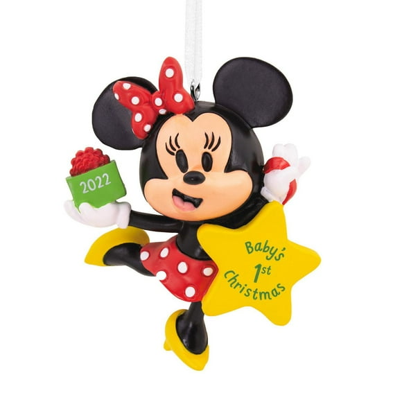 Hallmark Disney Minnie Mouse Baby's First Christmas 2022 Christmas Ornament