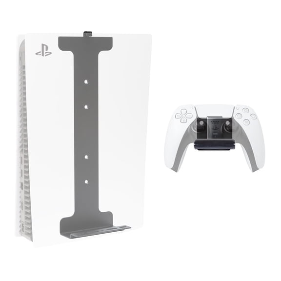HIDEit Mounts PS5 Wall Mount Pro Bundle for PlayStation 5 (Disc and Digital) PS5 Controller - Patented