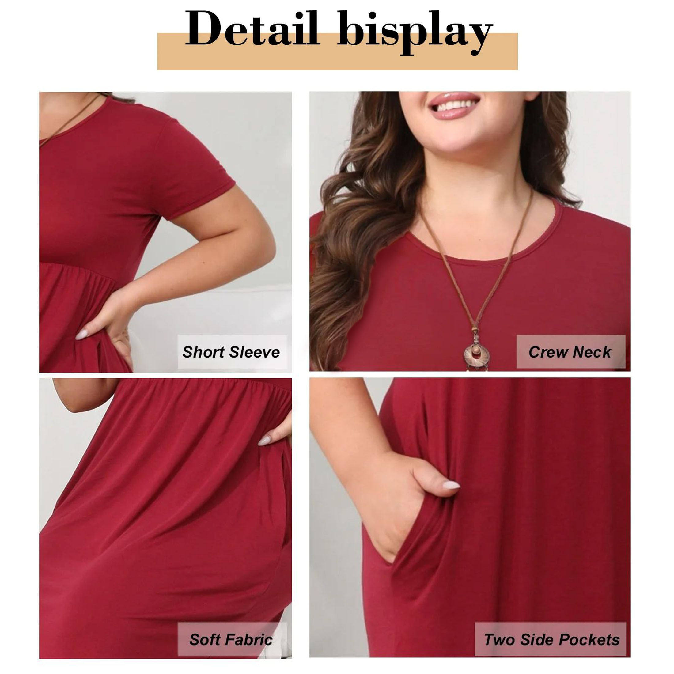 HAOMEILI Women's Long Sleeve Maxi Dress with Pockets photo 4