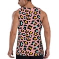 thumbnail image 3 of Easygdp Leopard Men's Tank Top, Sleeveless Muscle T Shirts, Breathable, Quick-Dry, Loose for Gym, Running, Fitness - 3X-Large, 3 of 9