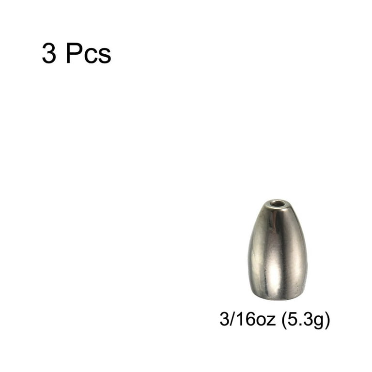 Uxcell 3/16oz Tungsten Fishing Weights Bait Sinkers for Bass