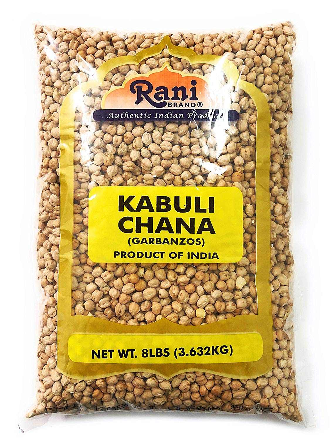 Rani Garbanzo Beans (Kabuli Chana) 8lbs (128oz) Bulk All Natural Vegan Gluten Free