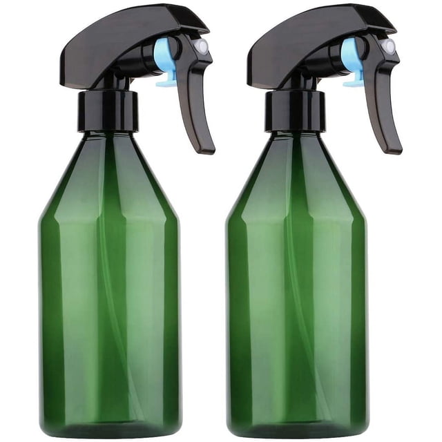 Plant Mister Botella pulverizadora, 2 unidades de 10 oz de niebla fina para plantas, atomizador de riego, botella para solución de limpieza de jardinería con bomba de agua de gatillo superior, verde Sincero Electrónica