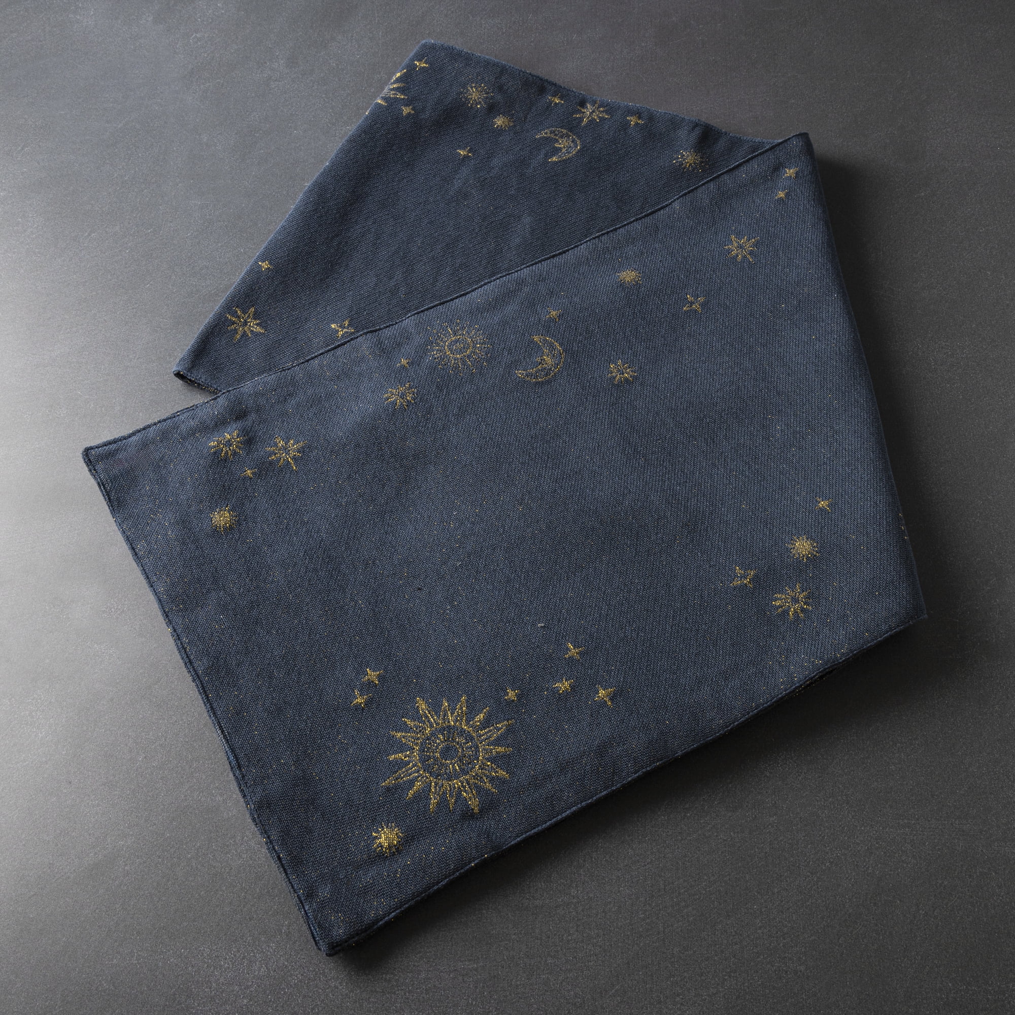 Thyme & Table Celestial Table Runner, Navy, Gold-Tone, 14" W x 72"L