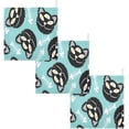 thumbnail image 6 of Coolnut 5 PCS Cartoon Halloween Cats Baby Muslin Washcloths, Monsters Eyes Face Towel Burp Cloths Ultrasoft Absorbent Cotton Bath Wipes Towels for Newborn Boys Girls, 6 of 6