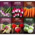 thumbnail image 5 of 6 Pack Root Vegetable Seed Collection - Heirloom Full Sun Biennial Vegetables, 5 of 6