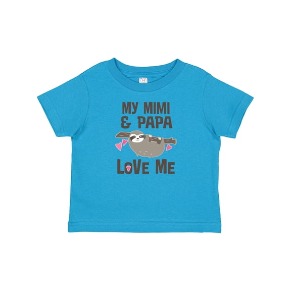 Inktastic My Mimi and Papa Love Me Sloth Girls Baby T-Shirt