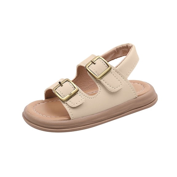hzomhy Girls Open Toe Beach Shoes Soft Sole Breathable Anti Slip Casual Spring Summer Flat Comfortable Durable Lightweight Easy Walking Outdoor
