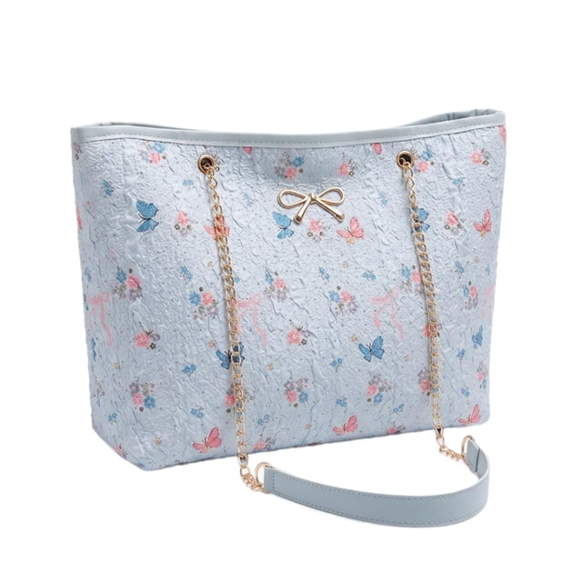 Bolso tote para mujer, gran capacidad, ideal para la playa, uso diario y para ir al trabajo. Azul