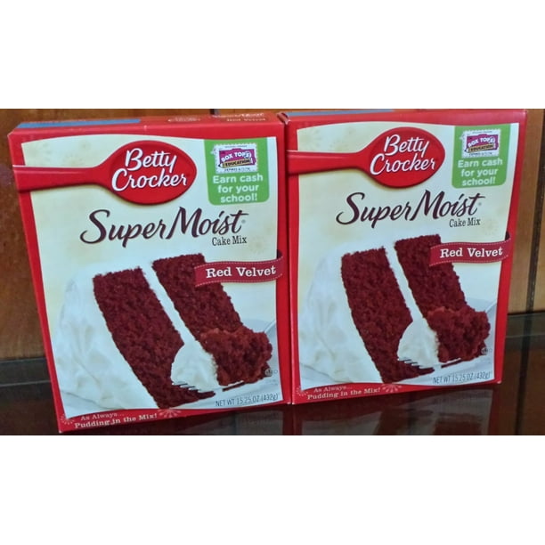 Betty Crocker Red Velvet Cake Mix 15.25oz per box (Pack of