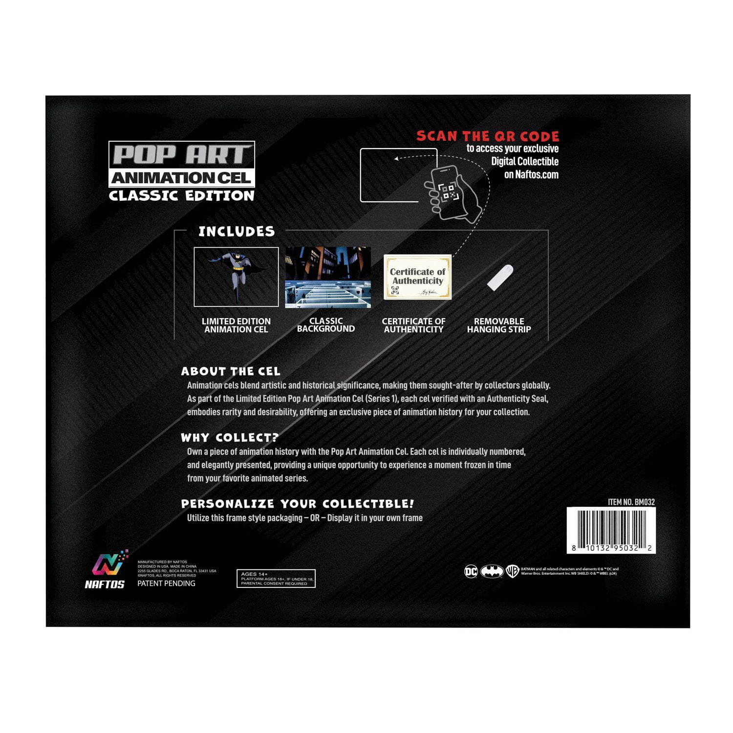 Pop Art Animation Cels - DC Batman Animated Series