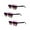 Purple/Purple, variant on "The Summerville" 3 Pair of Full Reading Sunglasses (non bifocal) - Outdoor Sun Readers