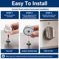 thumbnail image 7 of Stove Burner Knobs DG64-00473A Replacement Compatible with Samsung Gas Range 5Pcs, Repalce NX58H5600SS, NX58K7850SS, NX58F5700WS, 7 of 7
