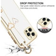 thumbnail image 2 of Compatible with iPhone 11 Pro, Phone Case for iPhone 11 Pro, Cute Heart Wristband Lanyard Cross Body Strap Electroplated Camera Protection Protective Case Girls for iPhone 11 Pro 5.8"-White, 2 of 16