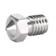 thumbnail image 5 of Injueey Boquilla de impresora 3D Cabeza extruida de acero inoxidable Mini boquilla de filamento extraíble de hilo de impresora firme, 0.6 / 1.75MM Impresoras 3D No.05, 5 of 6