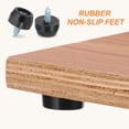 thumbnail image 3 of Uxcell 28 Set Pies de Caucho 0.35 x 0.43 x 0.24 pulgadas Pies Antideslizantes para Tabla de Cortar 0.11'' Tornillo en Pies de Caucho Negros, 3 of 6