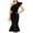 Black, variant on IROINNID Sheath Dress For Women Strapless Sleeveless Elegant Casual Slim Waist Tube Top Long Dress One-Shoulder Cap Solid Color Dress
