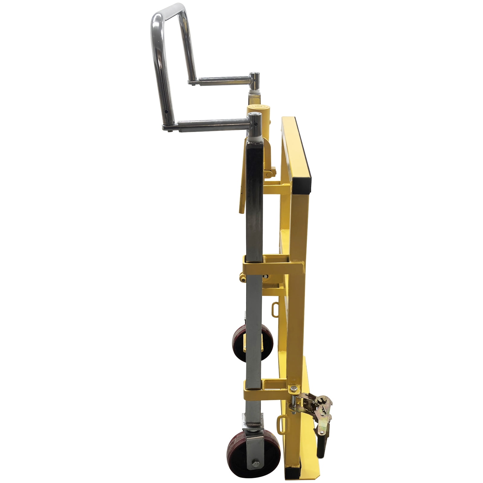 3968lbs Hydraulic Machinery Equipment Mover Furniture Lift Transport Cart Hand Truck Dolly with Wheel Max Lift 9.84in
