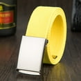 thumbnail image 3 of Eoperou Wide Adjustable Fitted Unisex Belt Canvas Wide Metal Buckle Pants Belt Clothes Ornament, 3 of 8
