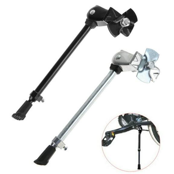 SPRING PARK 28-36cm Aluminum Alloy Cycling Black/ Sliver Mountain Bike Rear Kick Stand Adjustable Bicycle Kickstand
