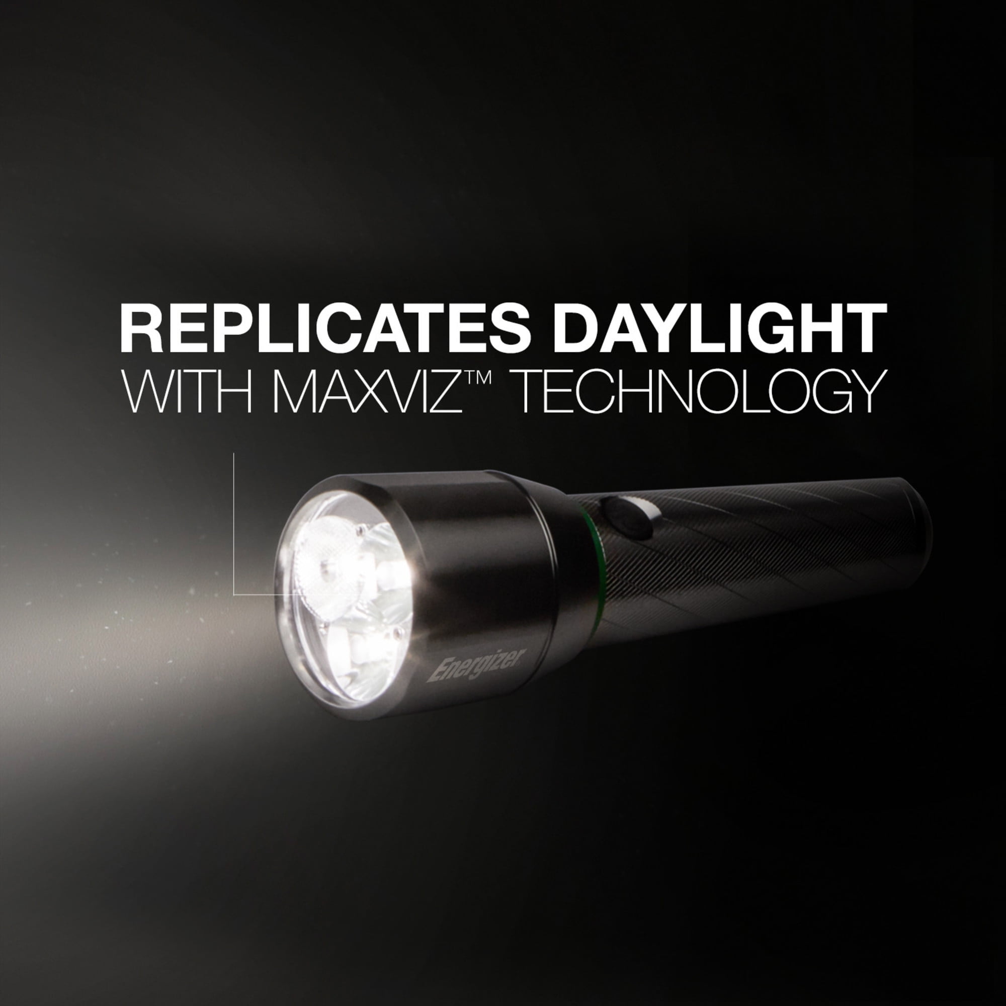 Energizer Vision HD Metal Rechargeable LED Flashlight, Bright 1,200 Lumens, Mini Light Includes USB Charging Cable, Durable Body, for Camping, Emergency, Hunting and Running