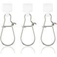 thumbnail image 1 of Sinker Slides for Fishing, Sinker Weight Silder Line Slide Sleeve Swivel Duo Lock Snaps for Saltwater Surf Bottom Fishing Fish Fider Rig Catfish Rig White Duo-Lock Snap 100 Pack, 1 of 7