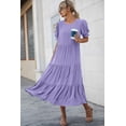 thumbnail image 2 of Vestido PRETTYGARDEN de Verano Floral Boho Midi con Mangas Abullonadas Talla S, 2 of 8