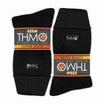 thumbnail image 2 of Kids Indoor Slipper Socks with Grippers | THMO | Thick Warm Loose Top Non Slip Thermal Socks, 2 of 2