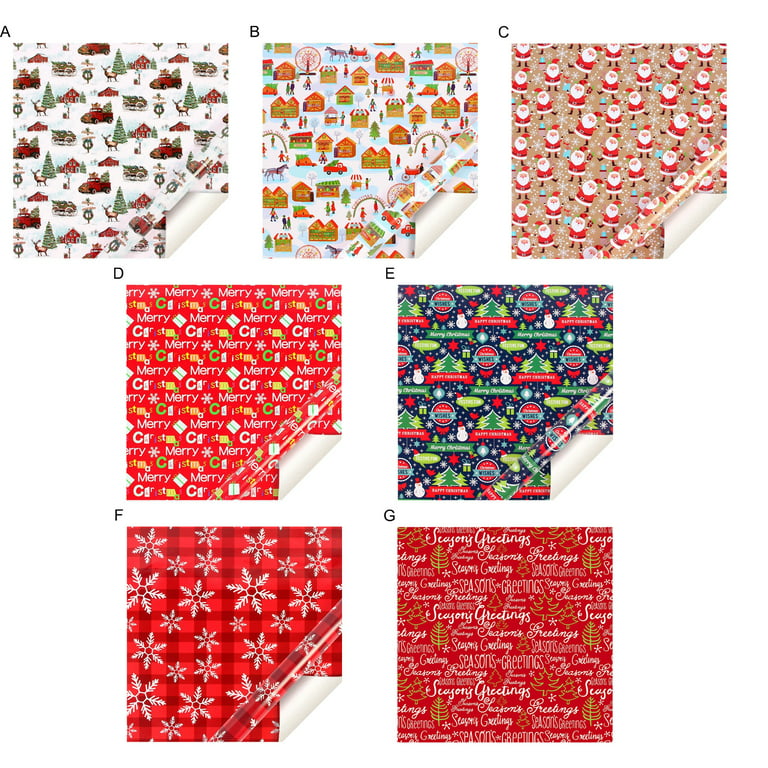 50*70cm Christmas Gift Wrapping Paper Shirt Shoes Packaging Paper Roll  Holiday Gift Wrap Party Decoration Упаковочная Бумага *02 - AliExpress