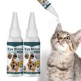 thumbnail image 1 of Lindbes Gouttes pour les Yeux des Animaux 30ML Traitement des Infections Oculaires des Animaux Lavage des Yeux pour Nettoyer les Traces Déchirures Soulager les Yeux Rouges & Symptômes d'Allergie Enlever les Taches Oculaires & Soulager la Sécheresse 2 Pcs, 1 of 10