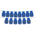 Black Glitter Graduation Wreath Banner Wall Hanging Ornament for Yard ...