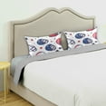 thumbnail image 3 of Yayeee Pillowcase Standard Size Set of 2 Satin Wrinkle Resistant Pillow Case, Cartoon American Football Helmets, 3 of 8