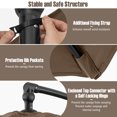 thumbnail image 6 of Gymax 10 FT Offset Hanging Umbrella w/ Base Patio Cantilever Umbrella 360° Rotation Taupe, 6 of 8
