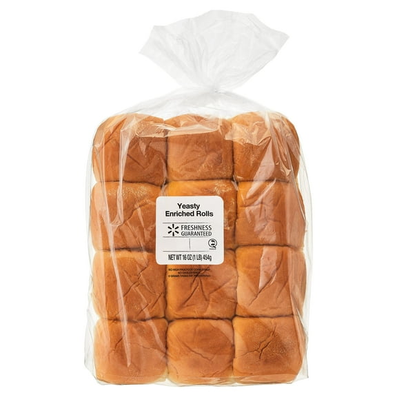 Freshness Guaranteed Yeasty Dinner Rolls, Regular, 16 oz, 12 Count