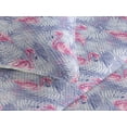 thumbnail image 3 of Ambesonne Flamingo Quilted Bedspread Set 3 Pcs, Tropical Palm Tree Leaves, Queen, Pale Pink and Lavender, 3 of 4