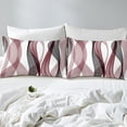 thumbnail image 4 of Erosebridal Checkered Geometry Sheet Set Twin, Red Black Bedding Sets Twin Size, Mid Century 3 Pieces, 4 of 7