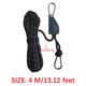 thumbnail image 4 of Cuerda de camping portátil ajustable de 4 mm * 4 m de color negro resistente al viento, 4 of 5