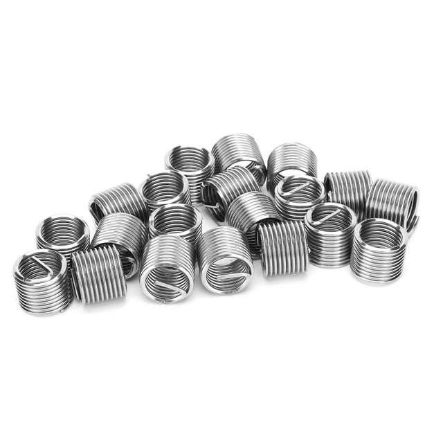 Qiilu Steel Wire Thread, M12 X 1.5 Wire Thread Inserts For Hydraulic Machinery For Power Machinery For Welding Equipment For Furniture For Auto Parts