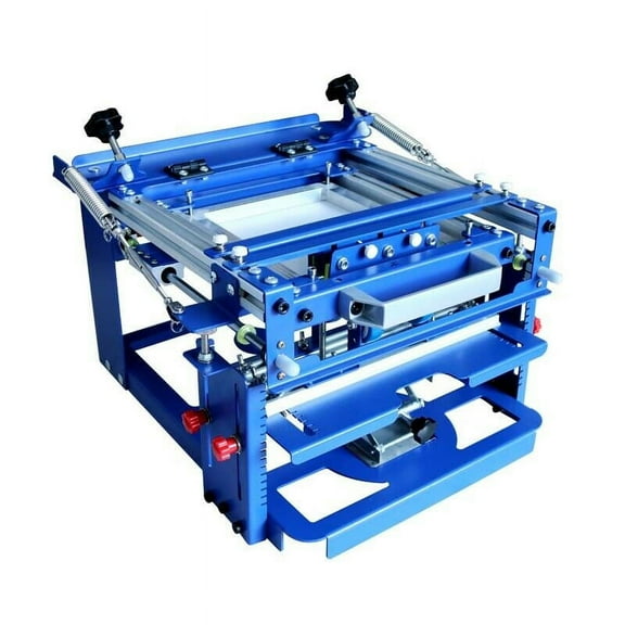 INTBUYING Manual Cylinder Screen Printing Machine Ball Pen Cup Bottle Curve Press Station