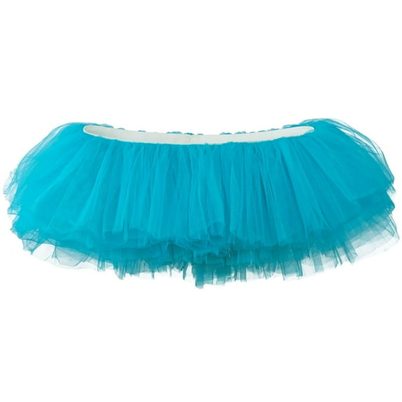 My Lello Women's Teen Adult 10 Layered Fluffy Ballet Tulle Tutu Skirt - Turquoise
