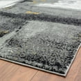 thumbnail image 5 of Luxe Weavers Abstract Brushstrokes Area Rug Gray 2x7, Soft Accent Carpet, 5 of 7