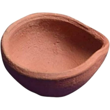 Handmade Clay Diya Earthernware Diwali Decoration Gift for Home & Office Set of 11, Brown
