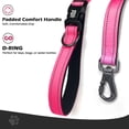 thumbnail image 2 of Heavy Duty Dog Leash, 4-7FT Shock Absorbing Bungee with 2 Padded Handles, Metal Carabiner & Seatbelt for Large Dogs, 2 of 7